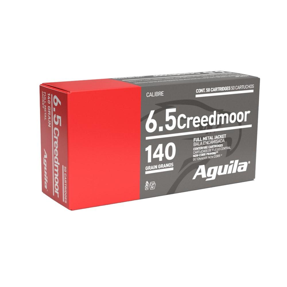 Aguila Rifle Ammunition 6.5 Creedmoor 140 gr FMJBT 2600 fps 20/ct