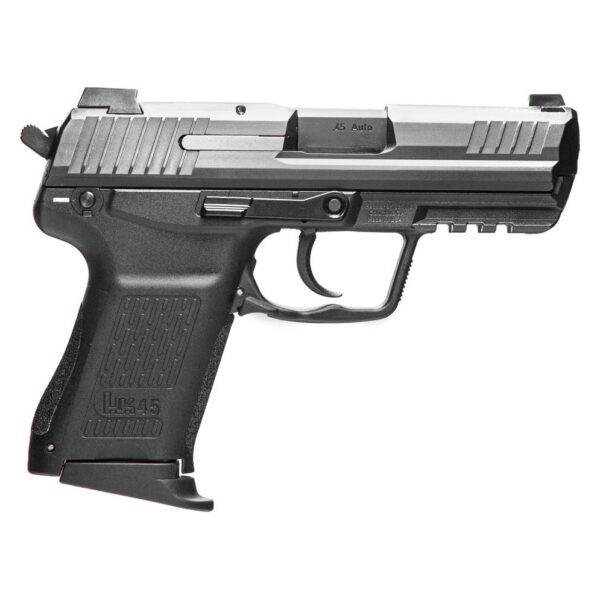 H&K HK45 Compact Handgun .45 Auto 8rd Magazines(3) 3.94" Barrel DA/SA V1 Decocking Lever/Safety Night Sights