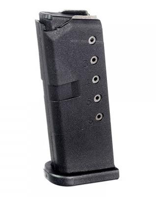 ProMag Steel Handgun Magazine Glock 42 .380 ACP Black Polymer 6/rd