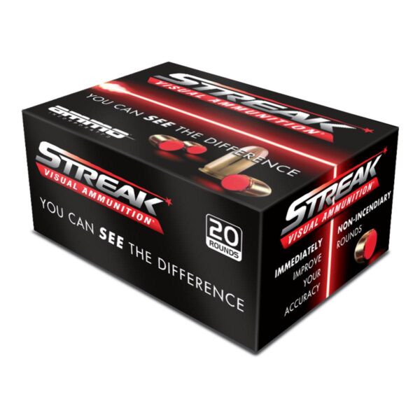 Ammo Inc Streak Handgun Ammunition Red .380 Auto 90 gr JHP 980 fps 20/ct