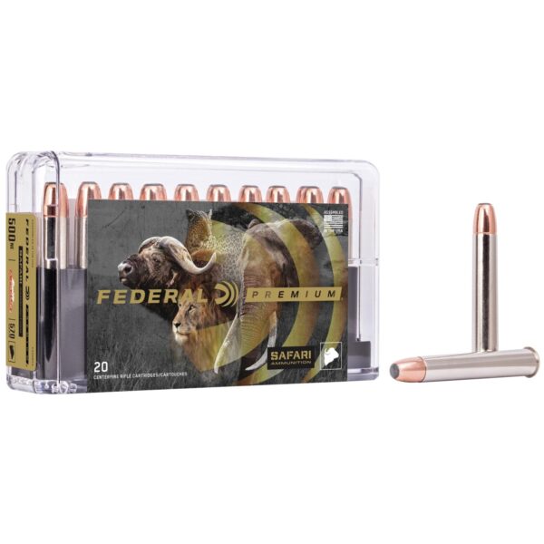 Federal Premium Cape-Shok Rifle Ammunition .500 Nitro 570 gr SAF 2100 fps - 20/ct