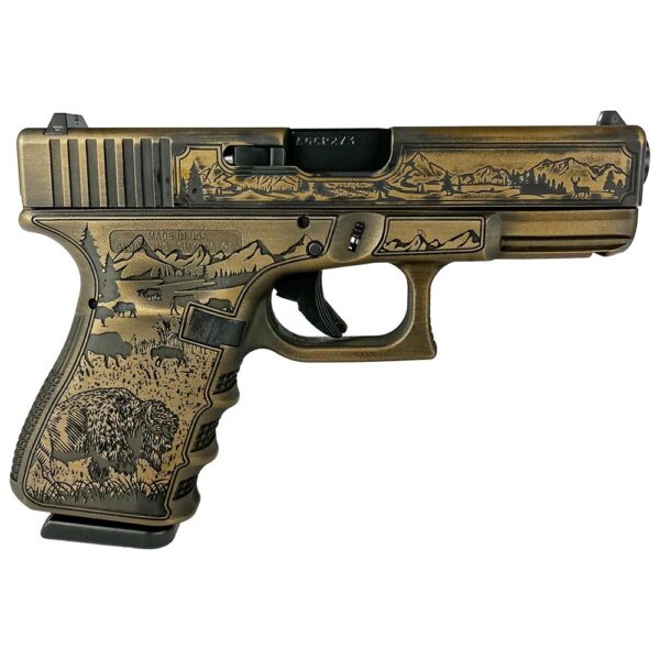 Glock 19 Gen 3 Custom "Western" Compact Handgun 9mm Luger 15/rd Magazines (2) 4.02" Barrel USA