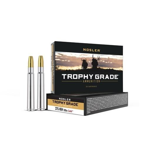 Nosler Safari Rifle Ammunition .375 H&H 300 gr SLD 2450 fps - 20/box