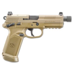 FN FNX-45 Tactical Handgun .45 ACP 15rd Magazines (2) 5.3" Threaded Barrel FDE Night Sights