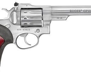 Ruger GP100 Standard .22 LR Revolver, 6" Barrel, 10 Rounds, Stainless