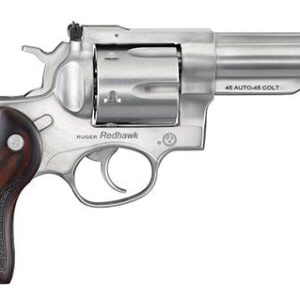 Ruger Redhawk 45 Auto 6rd 4.2" Barrel Stainless Steel Laser Hardwood Grip