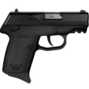 SCCY CPX-1 Handgun 9mm Luger 10rd Magazine 3.1" Barrel External Safety Only Black Slide/Black Frame