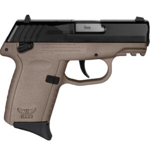 SCCY CPX-1 Handgun 9mm Luger 10rd Magazine 3.1" Barrel External Safety Only Black Slide/FDE Frame