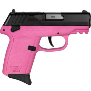 SCCY CPX-1 RDR Handgun 9mm Luger 10rd Magazine 3.1" Barrel External Safety Only Black Slide/Pink Frame