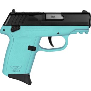 SCCY CPX-1 RDR Handgun 9mm Luger 10rd Magazine 3.1" Barrel External Safety Only Black Slide/SCCY Blue Frame