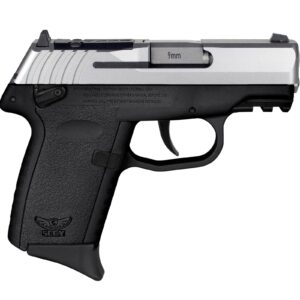 SCCY CPX-1 RDR Handgun 9mm Luger 10rd Magazine 3.1" Barrel External Safety Only Stainless Slide/Black Frame