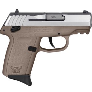 SCCY CPX-1 Handgun 9mm Luger 10rd Magazine 3.1" Barrel External Safety Only Stainless Slide/FDE Frame