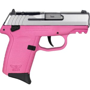 SCCY CPX-1 RDR Handgun 9mm Luger 10rd Magazine 3.1" Barrel External Safety Only Stainless Slide/Pink Frame
