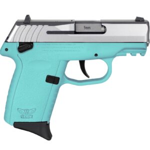 SCCY CPX-1 Handgun 9mm Luger 10rd Magazine 3.1" Barrel External Safety Only Stainless Slide/SCCY Blue Frame