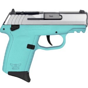 SCCY CPX-1 RDR Handgun 9mm Luger 10rd Magazine 3.1" Barrel External Safety Only Stainless Slide/SCCY Blue Frame