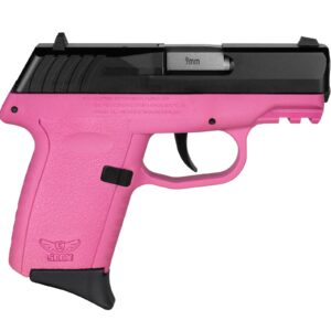 SCCY CPX-2 Handgun 9mm Luger 10rd Magazine 3.1" Barrel No Safety Black Slide/Pink Frame