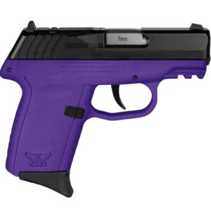 SCCY CPX-2 RDR Handgun 9mm Luger 10rd Magazine 3.1" Barrel No Safety Black Slide/Purple Frame