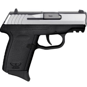 SCCY CPX-2 Handgun 9mm Luger 10rd Magazine 3.1" Barrel No Safety Stainless Slide/Black Frame