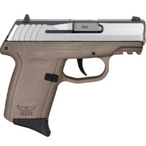 SCCY CPX-2 Handgun 9mm Luger 10rd Magazine 3.1" Barrel No Safety Stainless Slide/FDE Frame