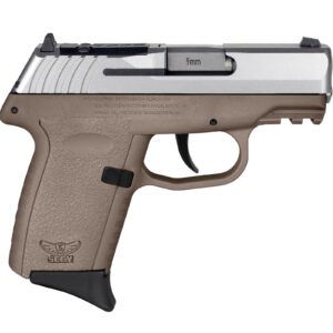 SCCY CPX-2 RDR Handgun 9mm Luger 10rd Magazine 3.1" Barrel No Safety Stainless Slide/FDE Frame