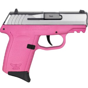 SCCY CPX-2 Handgun 9mm Luger 10rd Magazine 3.1" Barrel No Safety Stainless Slide/Pink Frame