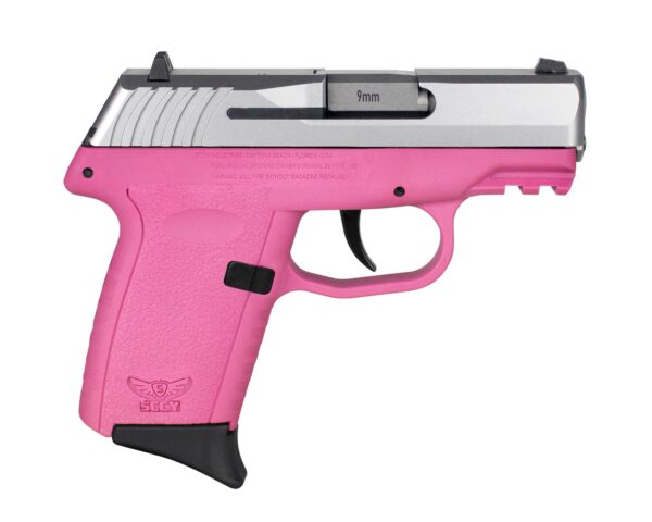 SCCY CPX-2 Handgun 9mm Luger 10rd Magazine 3.1" Barrel No Safety Stainless Slide/Pink Frame