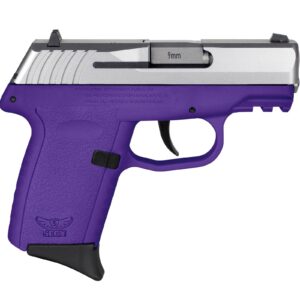 SCCY CPX-2 Handgun 9mm Luger 10rd Magazine 3.1" Barrel No Safety Stainless Slide/Purple Frame
