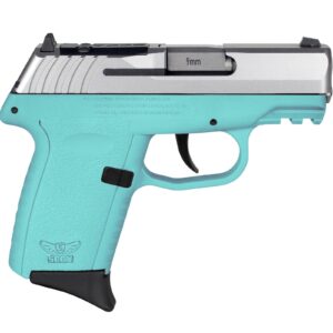 SCCY CPX-2 RDR Handgun 9mm Luger 10rd Magazine 3.1" Barrel No Safety Stainless Slide/SCCY Blue Frame