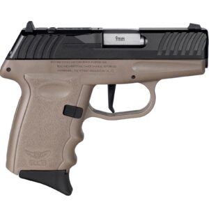SCCY DVG-1 RDR Handgun 9mm Luger 10rd Magazine 3.1" Barrel Striker Fired Black Slide/FDE Frame