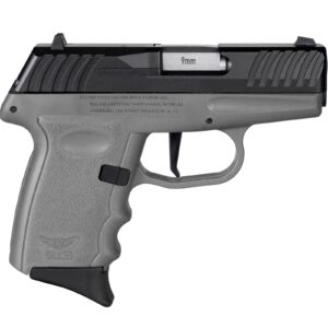 SCCY DVG-1 Handgun 9mm Luger 10rd Magazine 3.1" Barrel Striker Fired Black Slide/Sniper Grey Frame