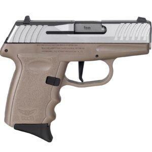 SCCY DVG-1 Handgun 9mm Luger 10rd Magazine 3.1" Barrel Striker Fired Stainless Slide/FDE Frame