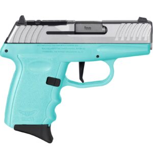 SCCY DVG-1 RDR Handgun 9mm Luger 10rd Magazine 3.1" Barrel Striker Fired Stainless Slide/SCCY Blue Frame