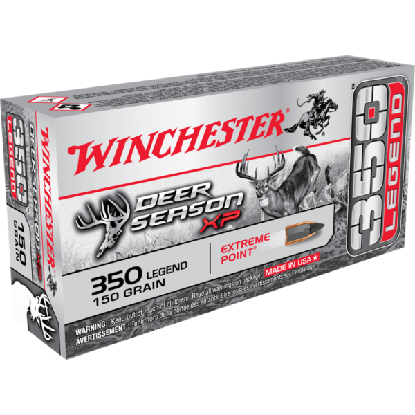 Winchester Deer Season XP Rifle Ammunition .350 Legend 150 gr. JHP 2325 fps 20/ct