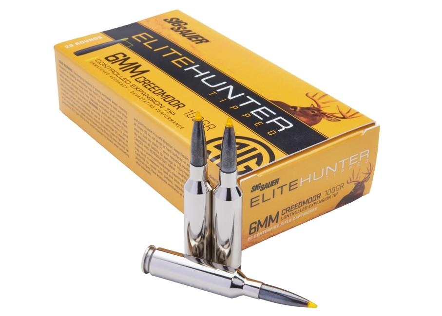 AMMO 6MM CREEDMOOR 100GR ELITE TIPPED HUNTING BOX/20