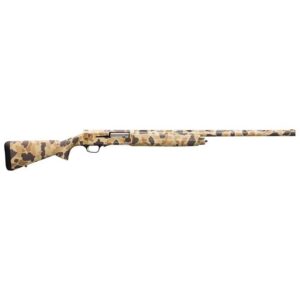 Browning A5 12ga 28in Vintage Tan Camo semi-auto shotgun side view
