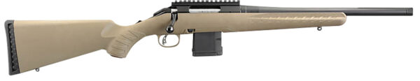 Ruger 26968 American Ranch  Full Size 300 Blackout 10+1 16.12" Matte Black Threaded Barrel, Steel Receiver w/Picatinny Rail, Flat Dark Earth Fixed Synthetic Stock, Right Hand