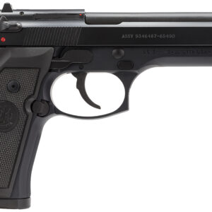 Beretta USA J92M9A0CA M9 *CA Compliant Full Size Frame 9mm Luger 10+1, 4.90" Steel Barrel, Black Bruniton Serrated Steel Slide & Aluminum Frame w/Beavertail, Ambidextrous