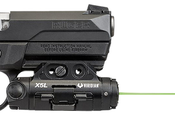 Viridian 9300015 X5L Gen 3 Green Laser with Tactical Light X Series Black 500 Lumens LED White