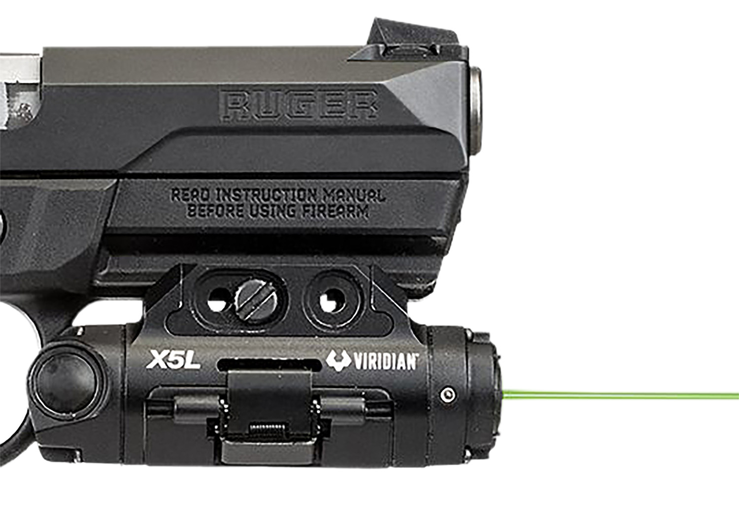 Viridian 9300015 X5L Gen 3 Green Laser with Tactical Light X Series Black 500 Lumens LED White