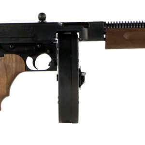 Thompson T1DH 1927A-1 Deluxe 45 ACP Caliber with 18" Barrel, 10+1 Capacity (Drum), Color Case Hardened Metal Finish, American Walnut Wood Stock Grip Right Hand