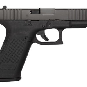 Glock PA455S201 G45 Gen5 Compact 9mm Luger 10+1 4.02" Black GMB Barrel, Black nDLC Serrated Slide, Black Polymer Frame w/Accessory Rail, Black Textured w/Interchangeable Backstrap Grip, Ambidextrous