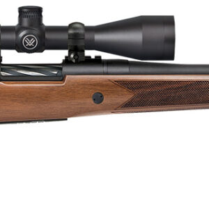 Mossberg 28058 Patriot  7mm-08 Rem Caliber with 5+1 Capacity, 22" Fluted Barrel, Matte Blued Metal Finish & Walnut Stock Right Hand (Full Size) Includes Vortex Crossfire II 3-9x40mm Scope