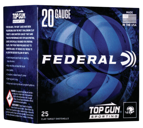 Federal TGS2248 Top Gun  20Gauge 2.75" 7/8oz 8Shot 25 Per Box/10 Case