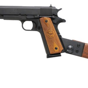 Iver Johnson Arms 1911A1CARBINE 1911 A1 Carbine 45 ACP 8+1 16.13" Black Oxide Black, Oxide Steel Receiver, Walnut Wood Removable Stock, Walnut Diamond Checkered Grip