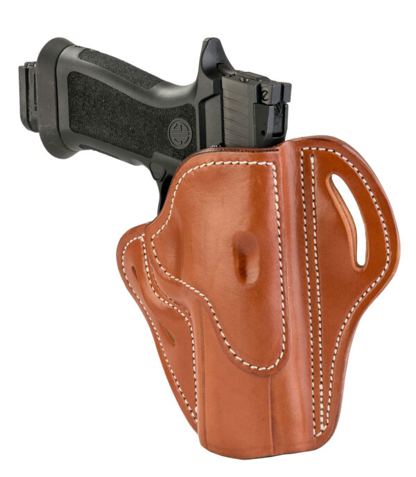 1791 Gunleather BH24CBRR BH2.4  OWB 2.4 Signature Brown Leather Belt Slide Fits Walther PPQ/Sig P320/Springfield XD-M