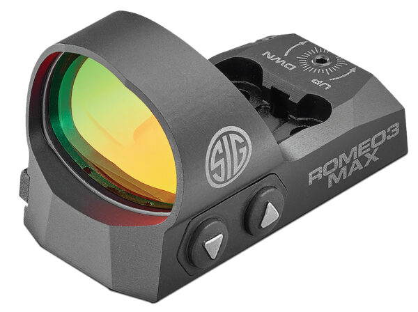 Sig Sauer Electro-Optics SOR32003 Romeo3Max  Black 1 x 30 mm 6 MOA Red Dot Low-Profile Picatinny Mount