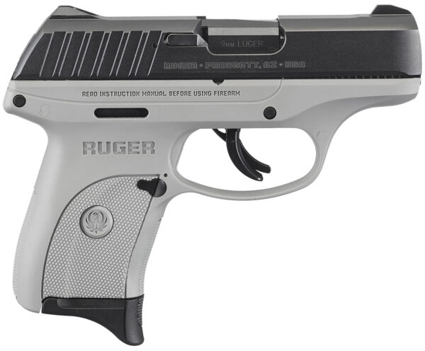Ruger 13201 EC9s  9mm Luger Black Oxide Alloy Steel 3.12" Barrel 7+1, Gray High Performance Glass-Filled Nylon Frame, Black Oxide Hardened Steel Slide