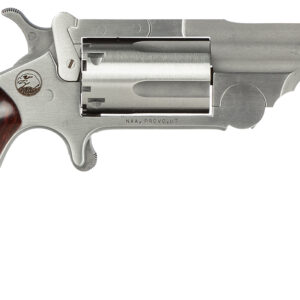 North American Arms 22MR250 Ranger II  22 WMR Caliber with 2.50" Barrel, 5rd Capacity Cylinder, Overall Stainless Steel Finish & Wood Boot Grip