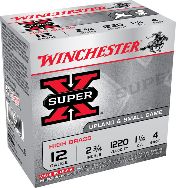 Winchester Ammo X12P5 Super X Game Load High Brass 12Gauge 2.75" 1 1/4oz 5Shot 25 Per Box/10 Case *Pheasant