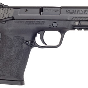 Smith & Wesson 12436 M&P Shield EZ M2.0 Compact Slim 9mm Luger 8+1 3.67" Black Armornite Barrel & Serrated Slide, Matte Black Polymer Frame w/Picatinny Rail Black Polymer Grips Right Hand